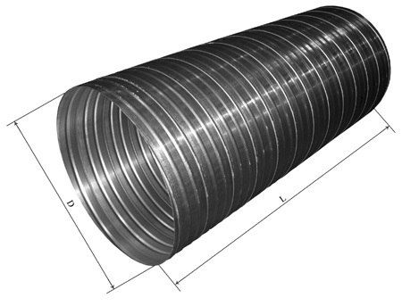 Трубы-оболочки спиральновитые стальные (воздуховоды круглые)